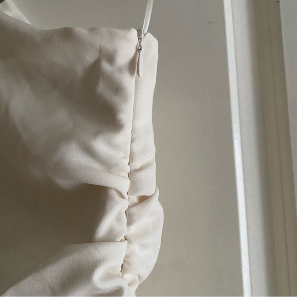 WHITE ONE SHOULDER ZARA DRESS - Picture 6 of 12